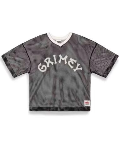 GRIMEY CAMISETA DE MANGA CORTA GRABV742-BLK EN GRIS PARA HOMBRE NGRO Y BLANCO