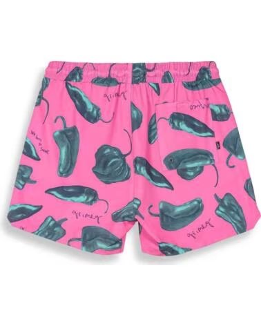 CALÇÕES DE BANHO GRIMEY THE RED HOT COM ESTAMPADO DE MALAGUETAS ROSA