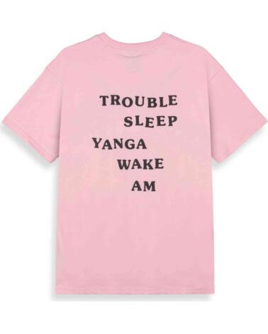 GRIMEY CAMISETA GA756-LPNK MANGA CORTA ESTAMPADA ROSA LIGHT PINK