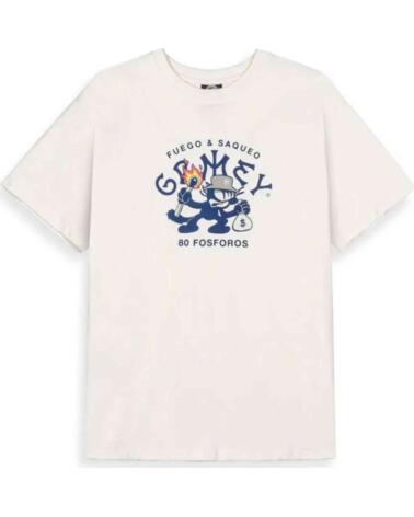 GRIMEY CAMISETA GA740-OWHT MANGA CORTA OFF WHITE