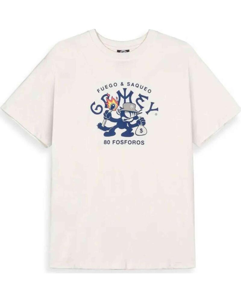 GRIMEY CAMISETA GA740-OWHT MANGA CORTA OFF WHITE