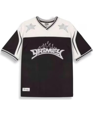 GRIMEY T-SHIRT GAVN72909 A MANICHE CORTE STILE URBANO NEGRO