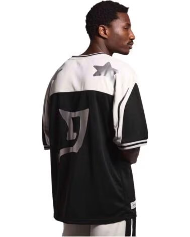 GRIMEY T-SHIRT GAVN72909 A MANICHE CORTE STILE URBANO NEGRO
