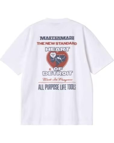 CARHARTT WIP CAMISETA I035209-260 MASTERMADE GRÁFICA BLANCA BLANCO