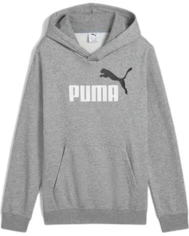 PUMA SUDADERA CON CAPUCHA 685822-03 EN GRIS PARA NINOS MEDIUM GRAY HEATHER