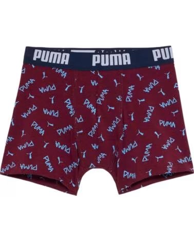PUMA BOXERSHORTS SET 701234185001 MEHRFARBIG BURGUNDY - BLUE