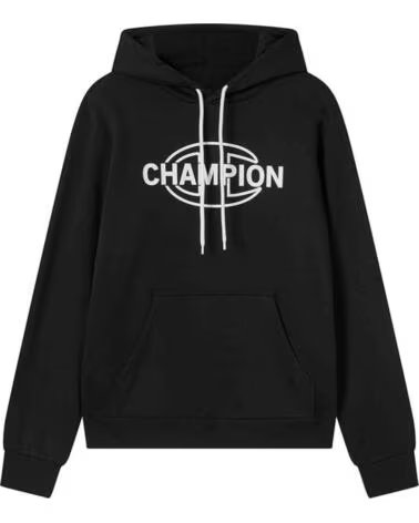 CHAMPION SUDADERA CON CAPUCHA HOODED SWEATSHIRT NEGRO NBK