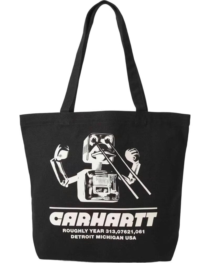 Início-CARHARTT-WIP-BOLSO-CANVAS-GRAPHIC-TOTE-WIPTOPIA-PRINT-NEGRO-BLACK-NAN