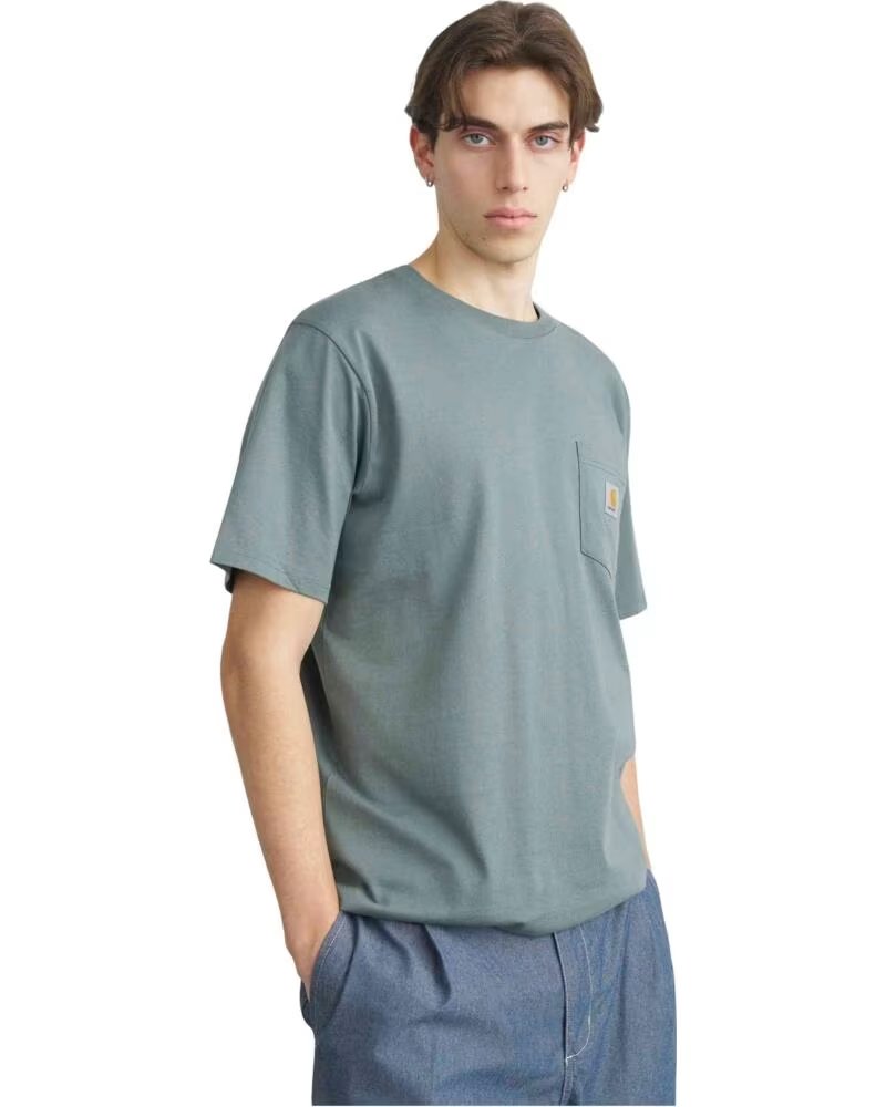 CARHARTT WIP T-SHIRT COM BOLSO MODELO I030434 VERDE