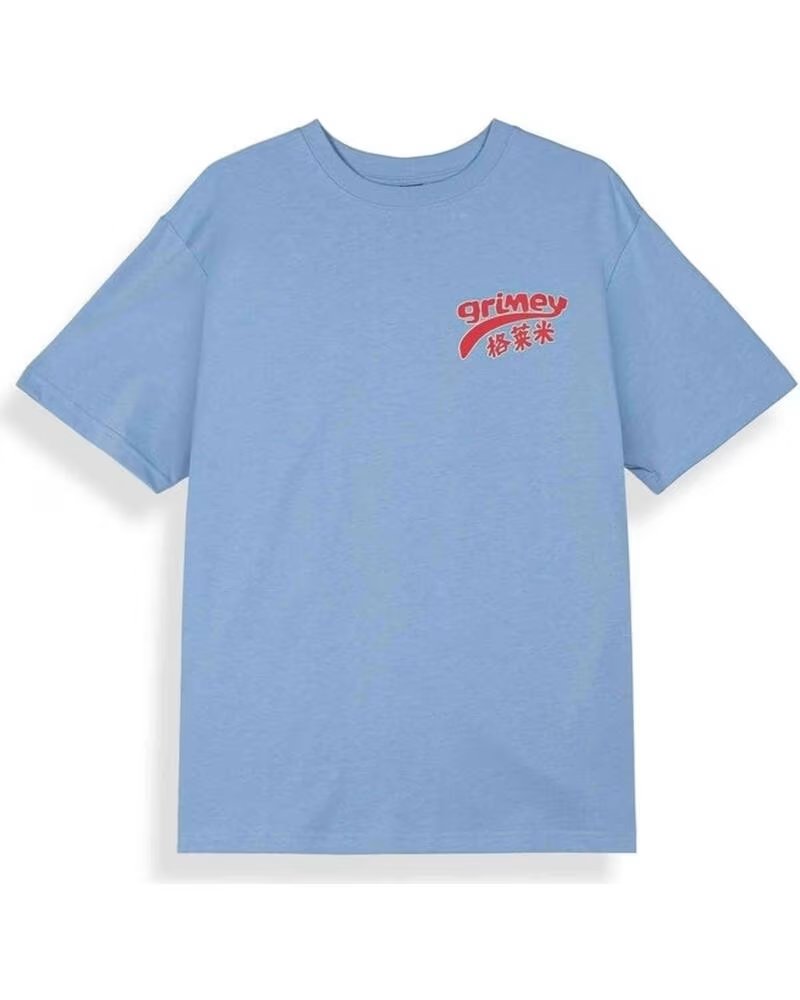 GRIMEY CAMISETA DE MANGA CORTA GAC789-BLU EN AZUL PARA UNISEX BLUE