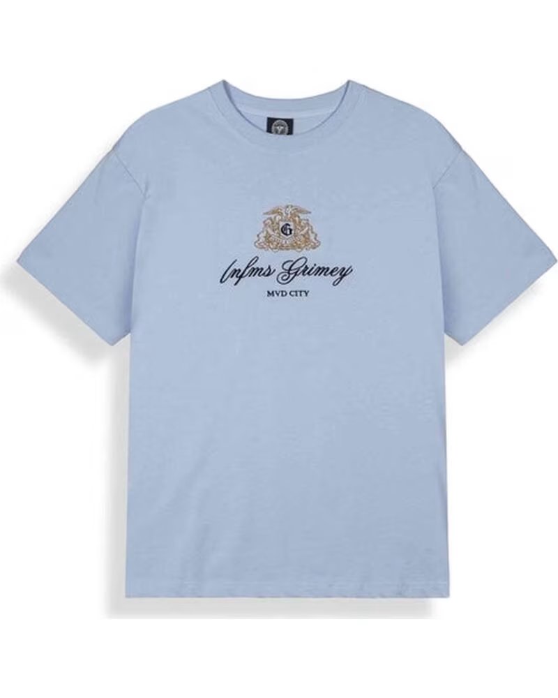 GRIMEY CAMISETA DE MANGA CORTA GA779-LBLU EN AZUL PARA HOMBRE LIGHT BLUE
