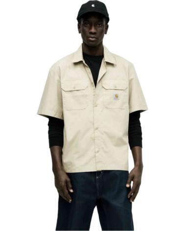 CARHARTT WIP CAMISA I035232-3INXX MANGA CORTA BEIGE