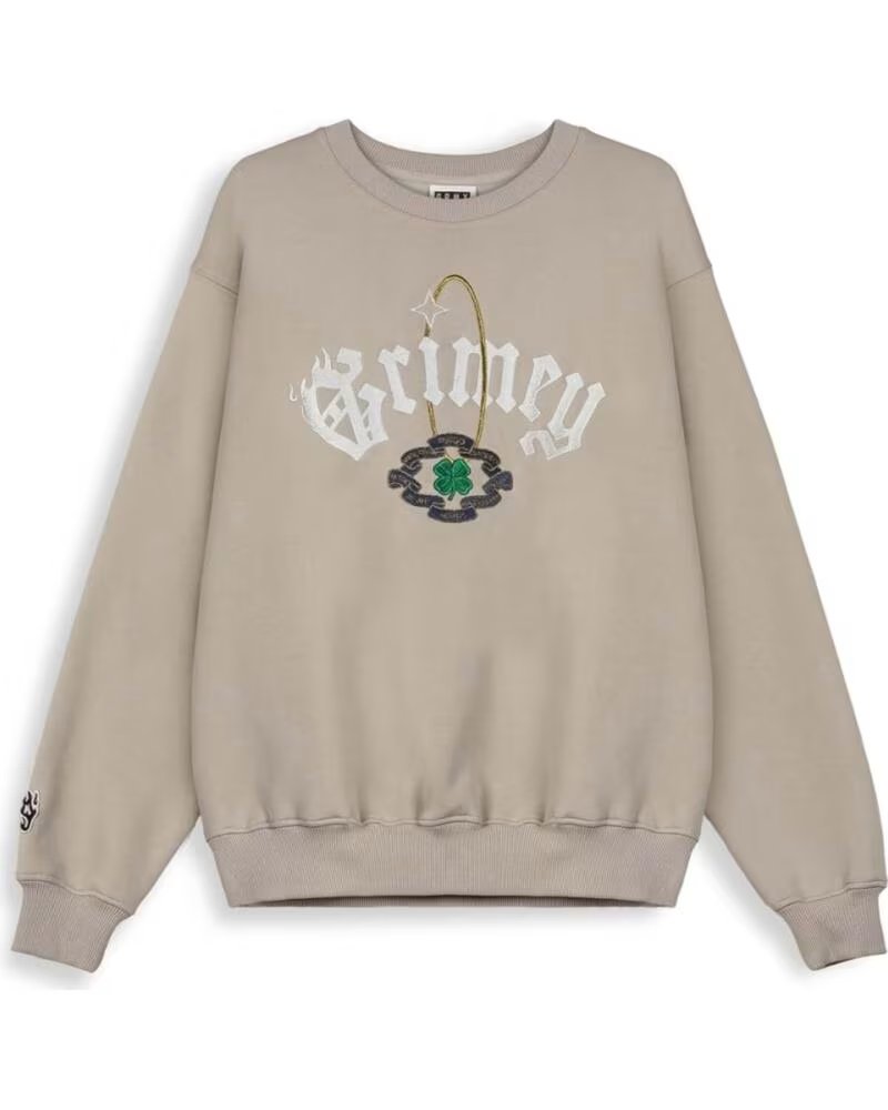 GRIMEY SUDADERA SAOIRSE EN BEIGE PARA UNISEX GRIS