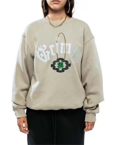 GRIMEY SUDADERA SAOIRSE EN BEIGE PARA UNISEX GRIS