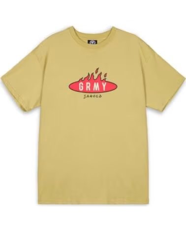 GRIMEY CAMISETA DE MANGA CORTA GA709-CRM EN VERDE PARA UNISEX CREAM