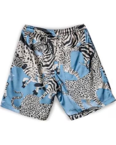 CALÇÕES GRIMEY ESTAMPADO ANIMAL PATCHWORK AZUL