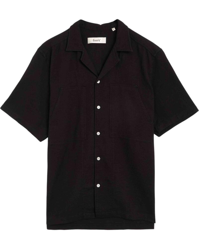 FORET CAMISA FORÉT F1032-BLACK DE MANGA CORTA PARA HOMBRE