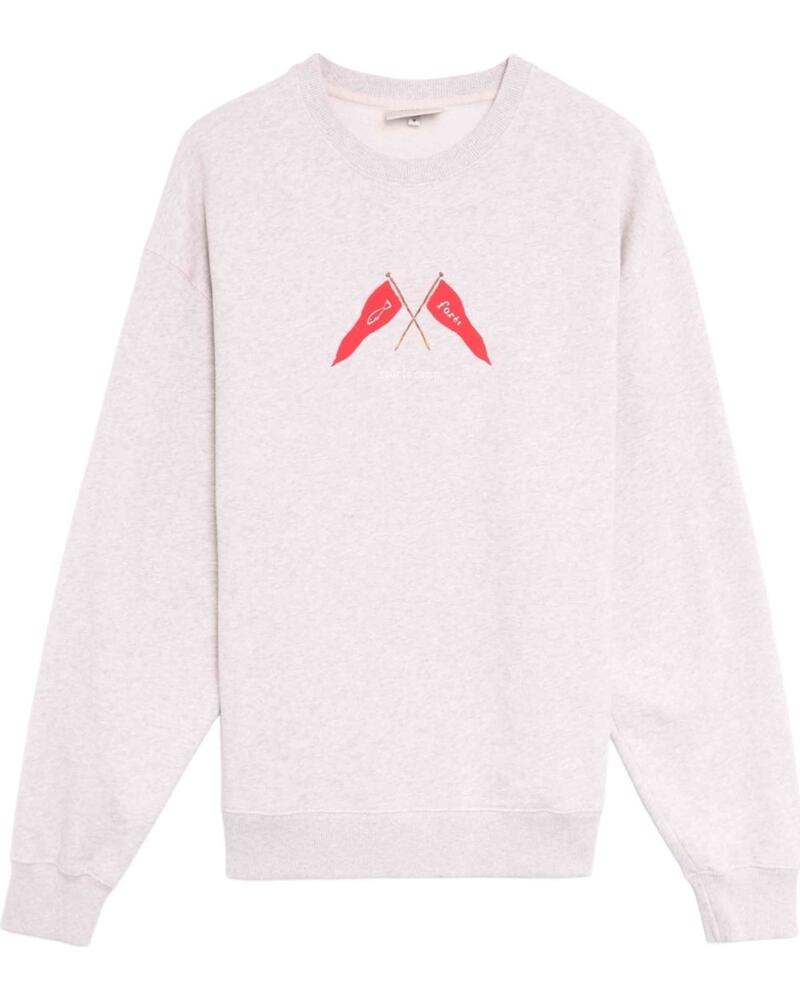 FORET SUDADERA FORÉT F1019-SNOWMELANGE GRIS CUELLO REDONDO