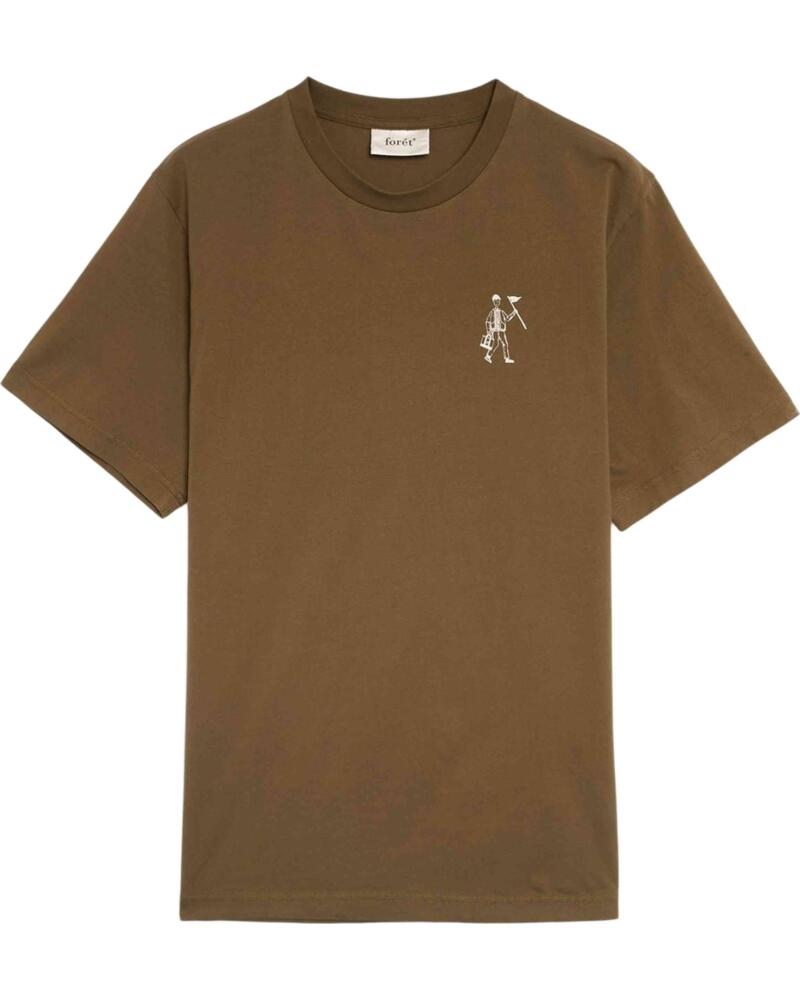 FORET CAMISETA DE MANGA CORTA FORET F1021-ALGAEGREEN EN MARRON PARA HOMBRE