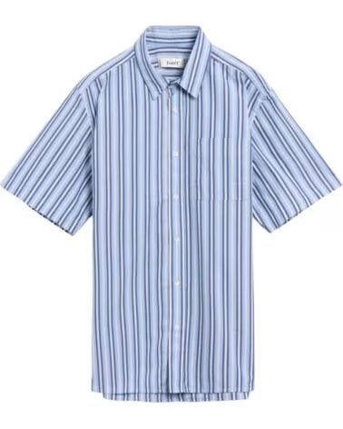 FORET CAMICIA A RIGHE DA UOMO FORÉT F6028-LIGHTBLUE