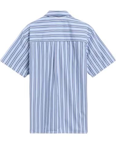 FORET CAMICIA A RIGHE DA UOMO FORÉT F6028-LIGHTBLUE