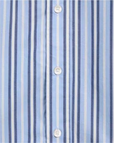 FORET CAMICIA A RIGHE DA UOMO FORÉT F6028-LIGHTBLUE