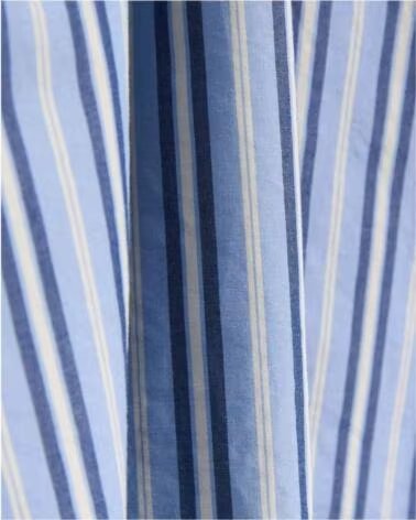 FORET CAMICIA A RIGHE DA UOMO FORÉT F6028-LIGHTBLUE