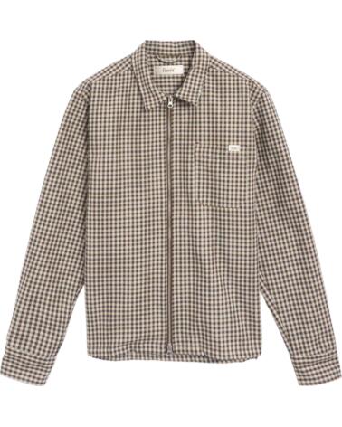 FORET CAMISA FORÉT F5811-CHECK CON CREMALLERA MARRÓN