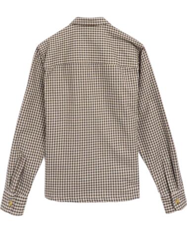 FORET CAMISA FORÉT F5811-CHECK CON CREMALLERA MARRÓN
