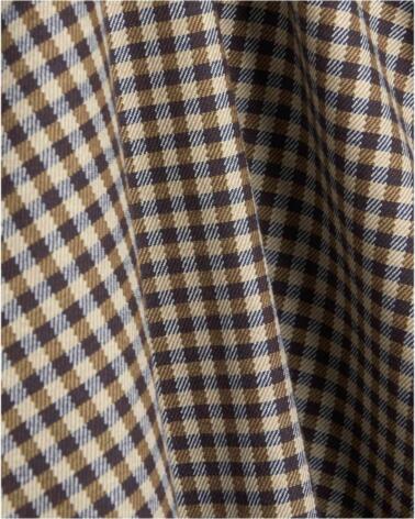 FORET CAMISA FORÉT F5811-CHECK CON CREMALLERA MARRÓN