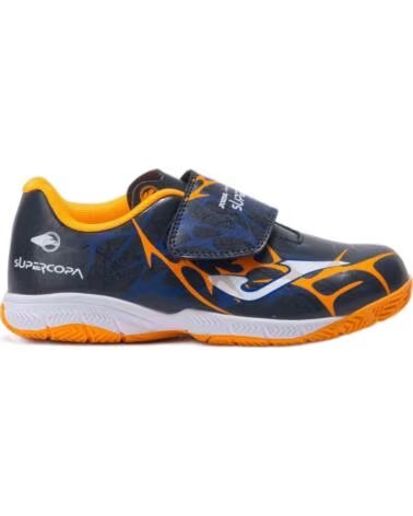 Chuteiras-JOMA-DEPORTIVO-MARINOI-NARANJA-FLUOR-TURF-AZUL-MARINO