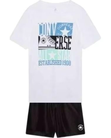 CONVERSE ENSEMBLE 9CH259-023 POUR ENFANTS BLANCO-NEG