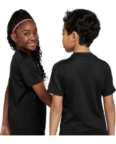 NIKE MAGLIETTA SPORTIVA DX5482-016 UNISEX PER BAMBINI NEGRO