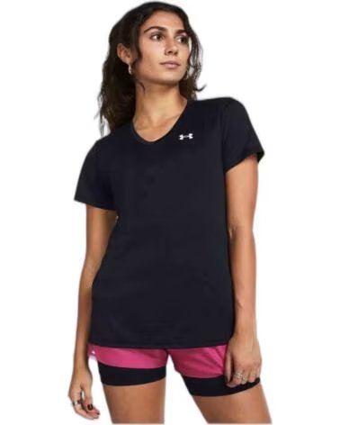 UNDER ARMOUR T-SHIRT À MANCHES COURTES 1384229-001 POUR FEMME NEGRO