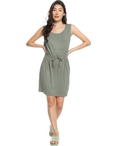 ROXY DRESS ERJKD03393-GZC0 FOR WOMEN VERDE