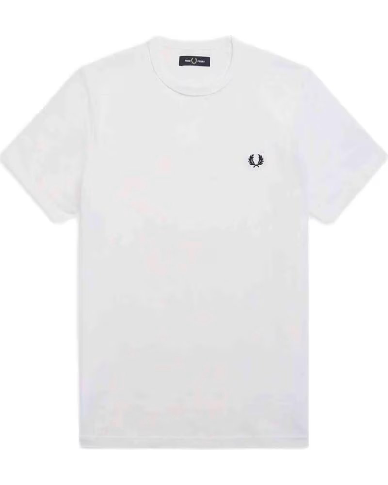 FRED PERRY KURZARMSHIRT M3519 RINGER XL WEISS HERREN BLANCO