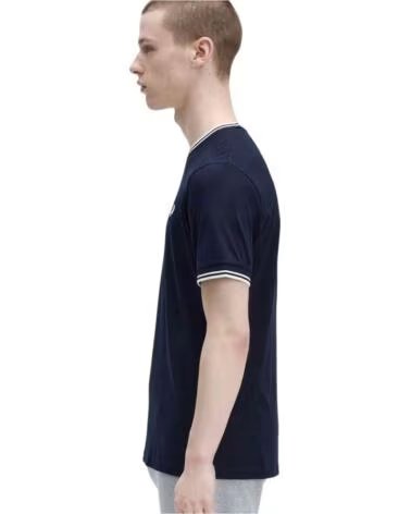 FRED PERRY CAMISETA M1588795 MANGA CORTA HOMBRE AZUL