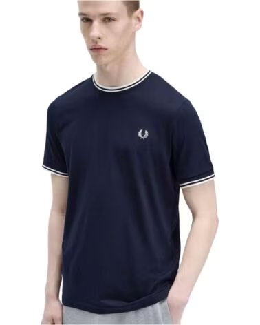 FRED PERRY CAMISETA M1588795 MANGA CORTA HOMBRE AZUL