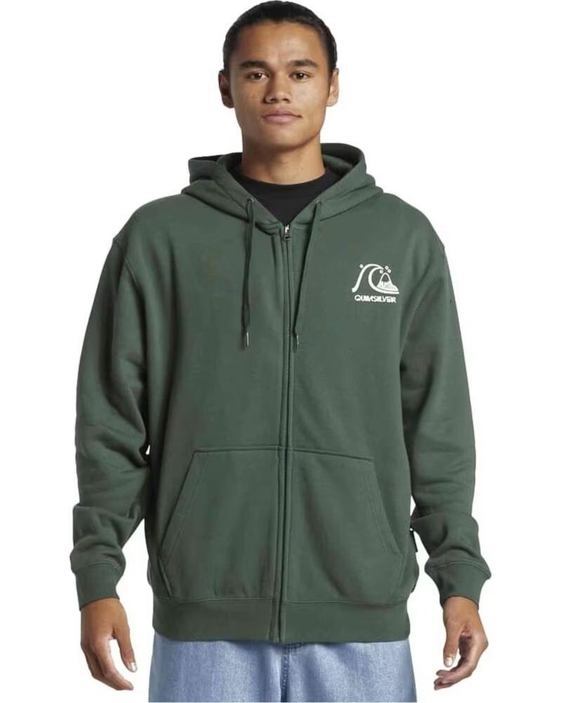 QUICKSILVER SUDADERA QUIKSILVER AQYFT03413 CON CREMALLERA VERDE AZUL
