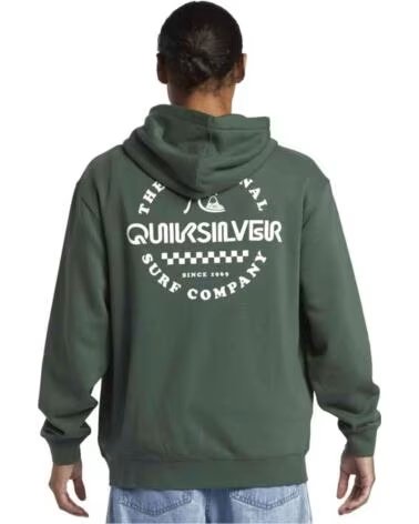 QUICKSILVER SUDADERA QUIKSILVER AQYFT03413 CON CREMALLERA VERDE AZUL