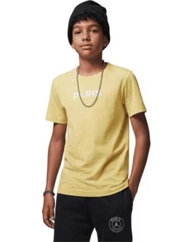 JORDAN PARIS SAINT-GERMAIN T-SHIRT GELB FÜR KINDER AMARILLO