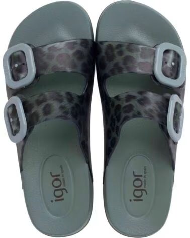 IGOR Chanclas S10336-013 en verde para mujer VERDE