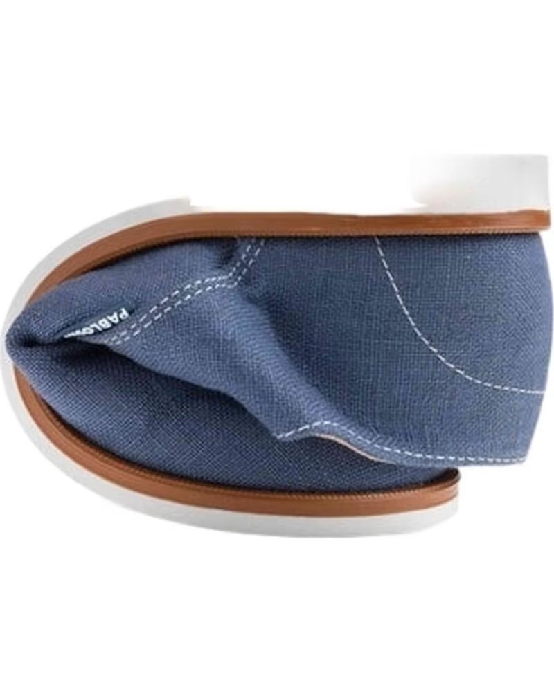 PABLOSKY 729740 SCHUHE AUS INDIGO LEINEN LINO