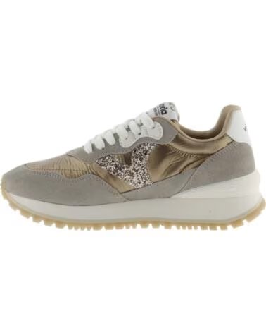VICTORIA VIENTO METALLIC SNEAKERS PLATINUM/GOLD DORADO