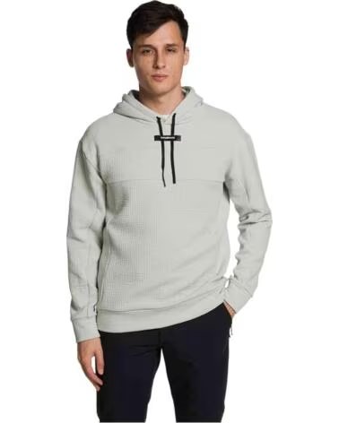 TRANGOWORLD FELPA CON CAPPUCCIO PC010485 GRIS CLARO