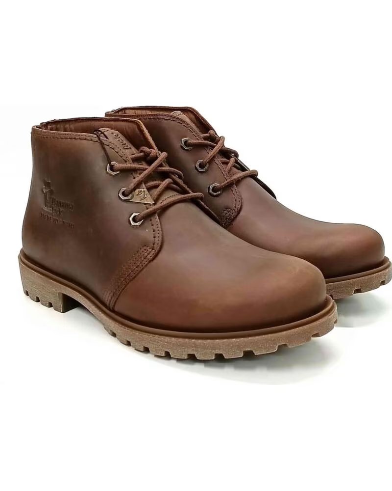 PANAMA JACK BOTINES 121-BOTA PANAMA C10 EN MARRON PARA HOMBRE CUERO