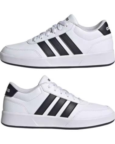 ADIDAS ZAPATILLAS BREAKNET 3 0 EN BLANCO PARA NINOS UNISEX FTWWHT-CBLACK-FTWWHT
