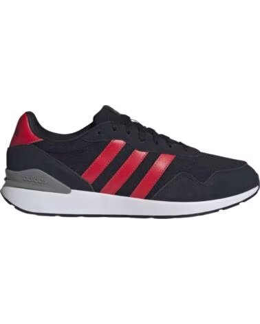 ADIDAS RUN 60S HERREN SNEAKER SCHWARZ UND ROT BLACK