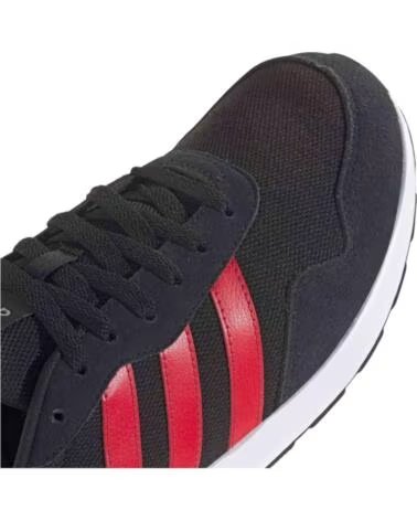 ADIDAS RUN 60S HERREN SNEAKER SCHWARZ UND ROT BLACK
