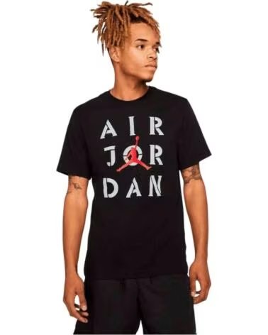JORDAN T-SHIRT À MANCHES COURTES DD5265 NOIR POUR HOMME 010